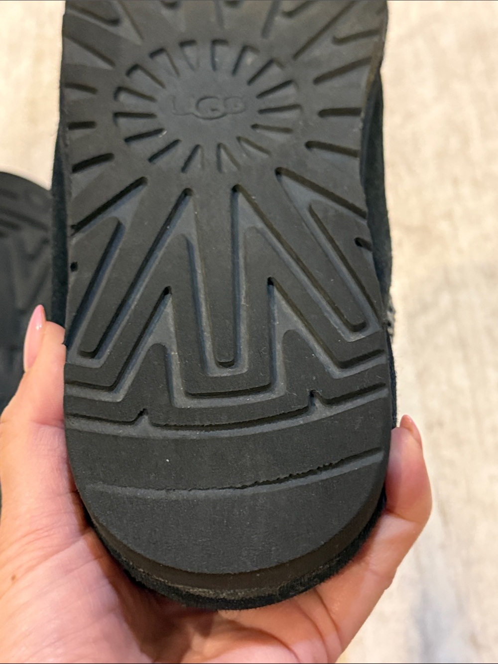 UGG Tasman men’s size 8 Black Suede Slip-On Moccasin Clogs - Picture 8 of 13